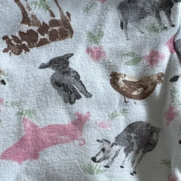 Burt’s Bees Kids Animal PJ Top - Picture 2 of 4